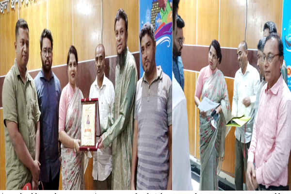 জেলা প্রশাসক ফরিদা খানমের সাথে দৈনিক শাহ আমানত পত্রিকার পরিবারের সৌজন্য সাক্ষাৎ